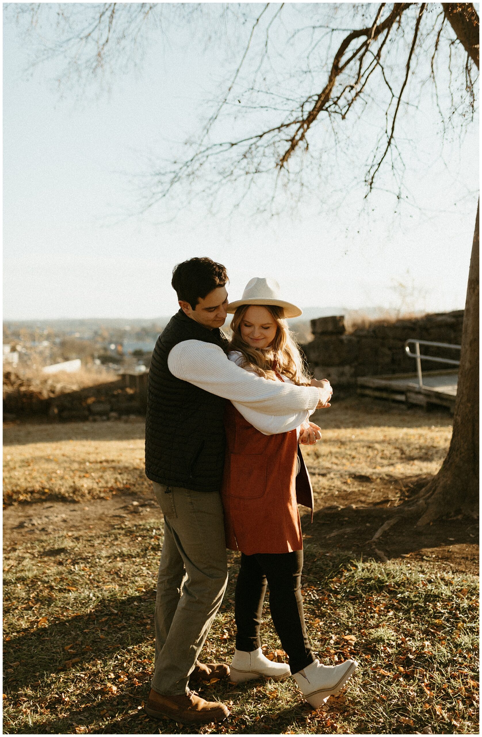 engagement photography at fort negley