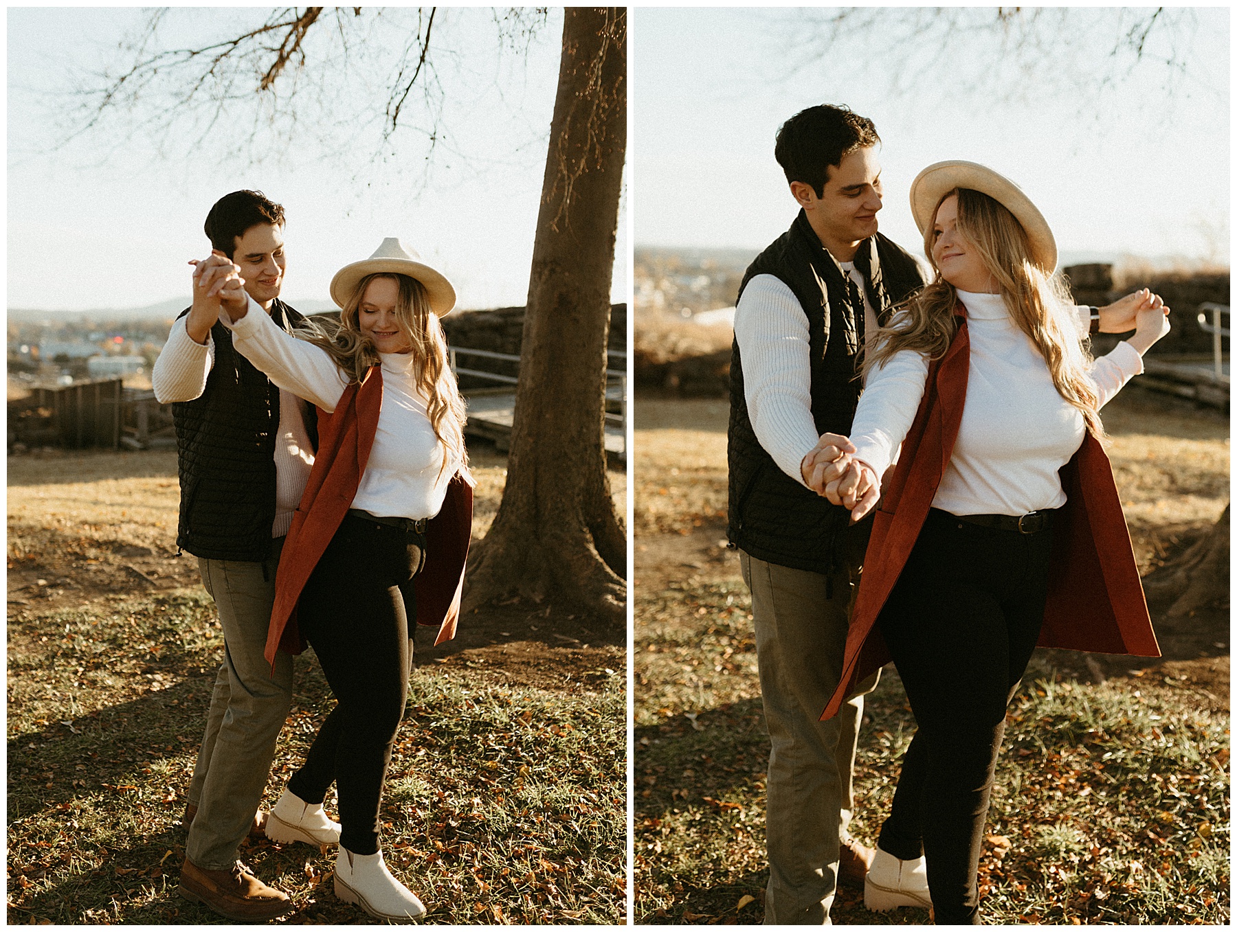 engagement photography at fort negley