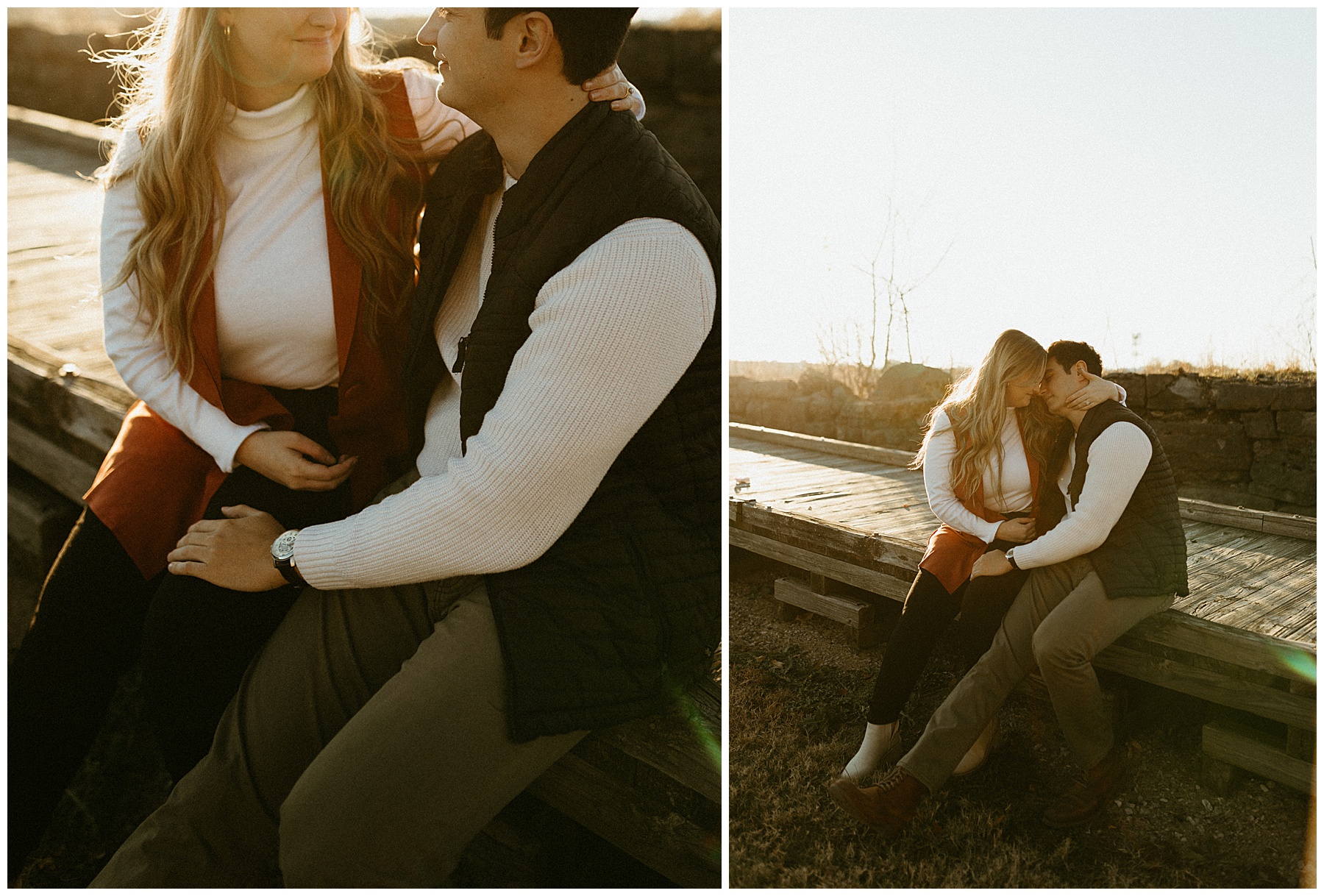 engagement photography at fort negley