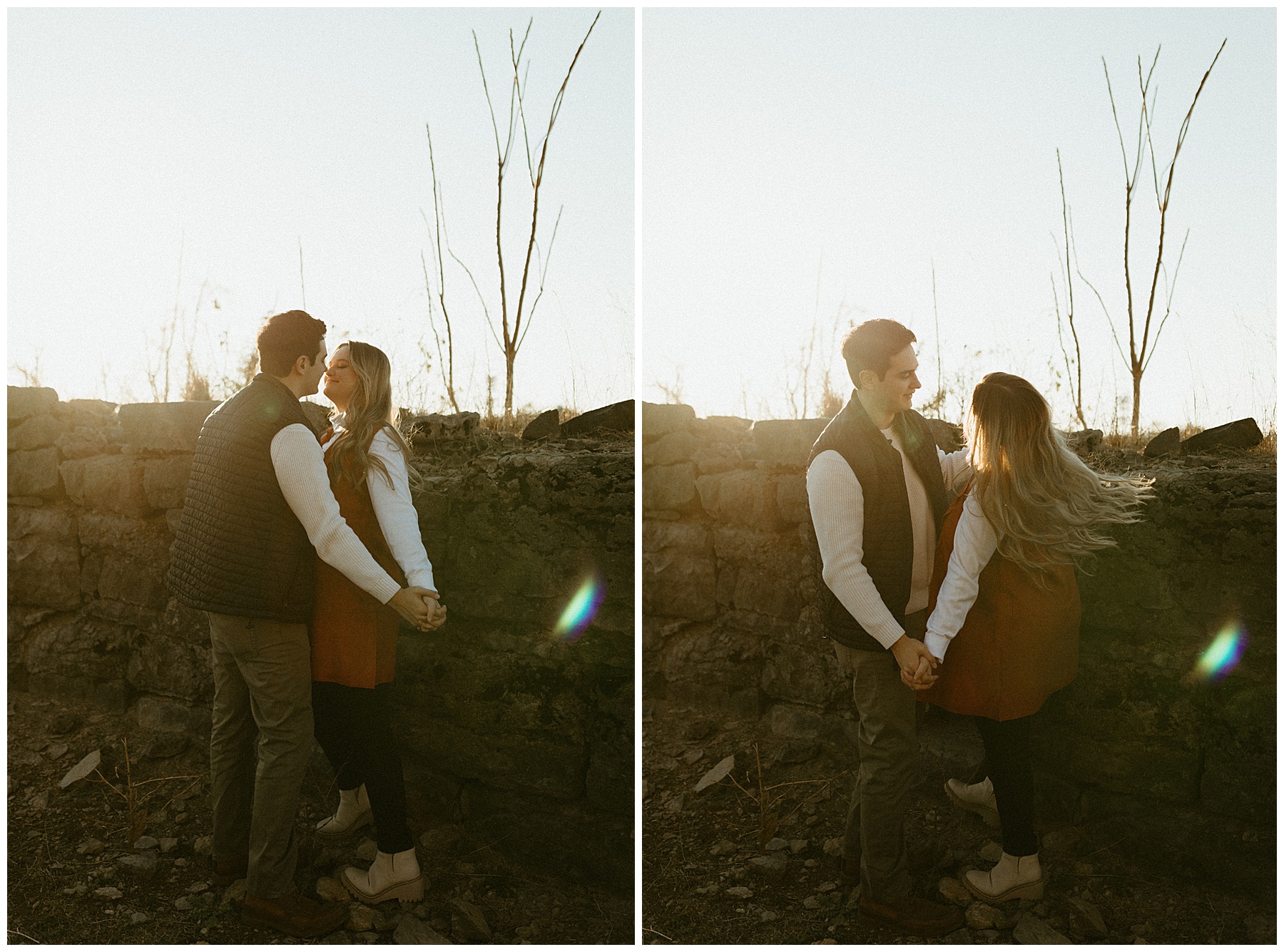 engagement photography at fort negley