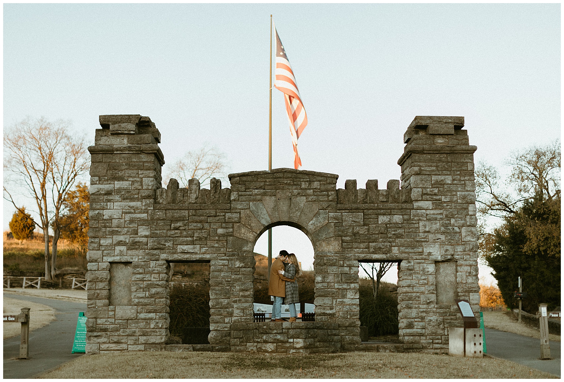 engagement photography at fort negley