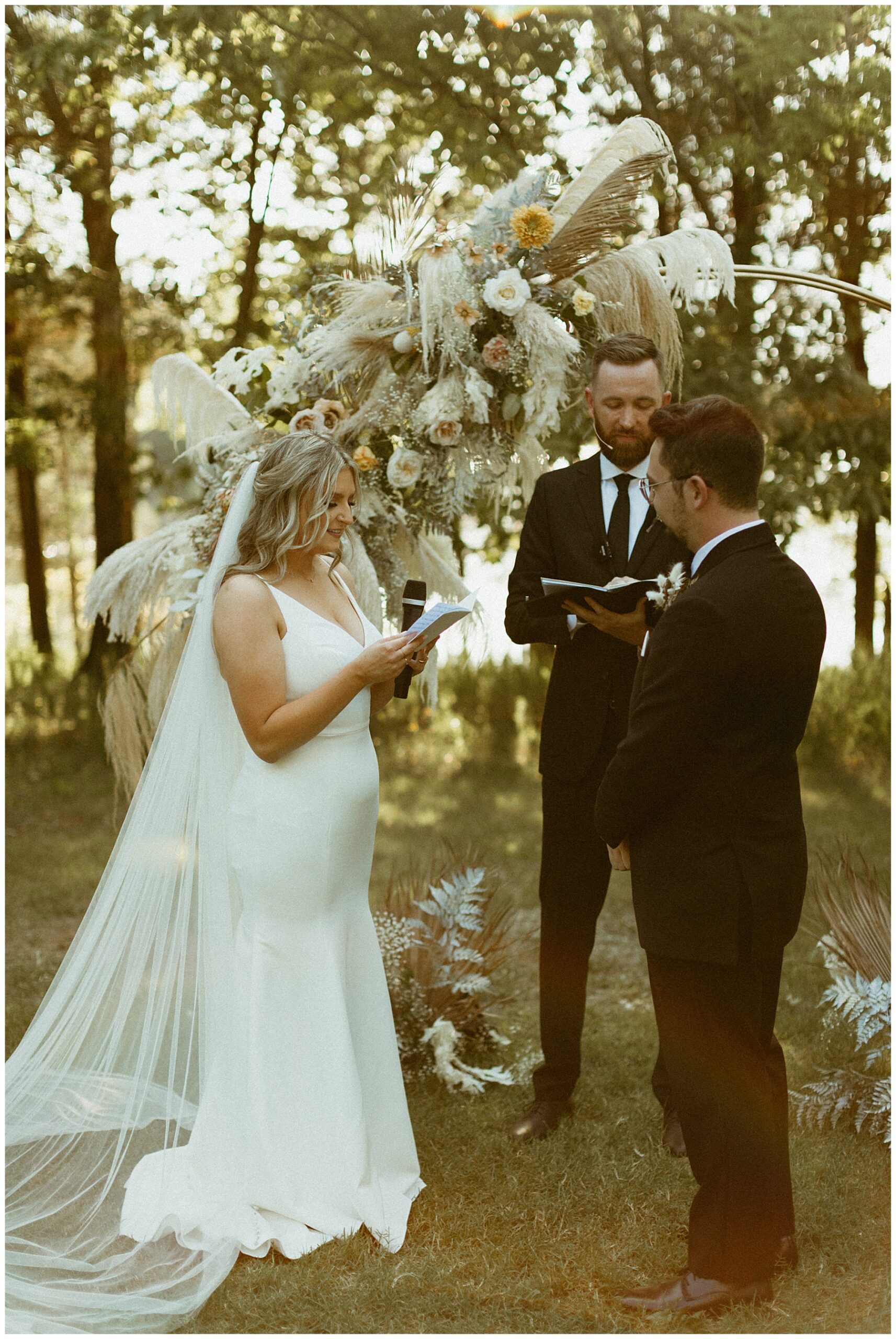 summer camp wedding